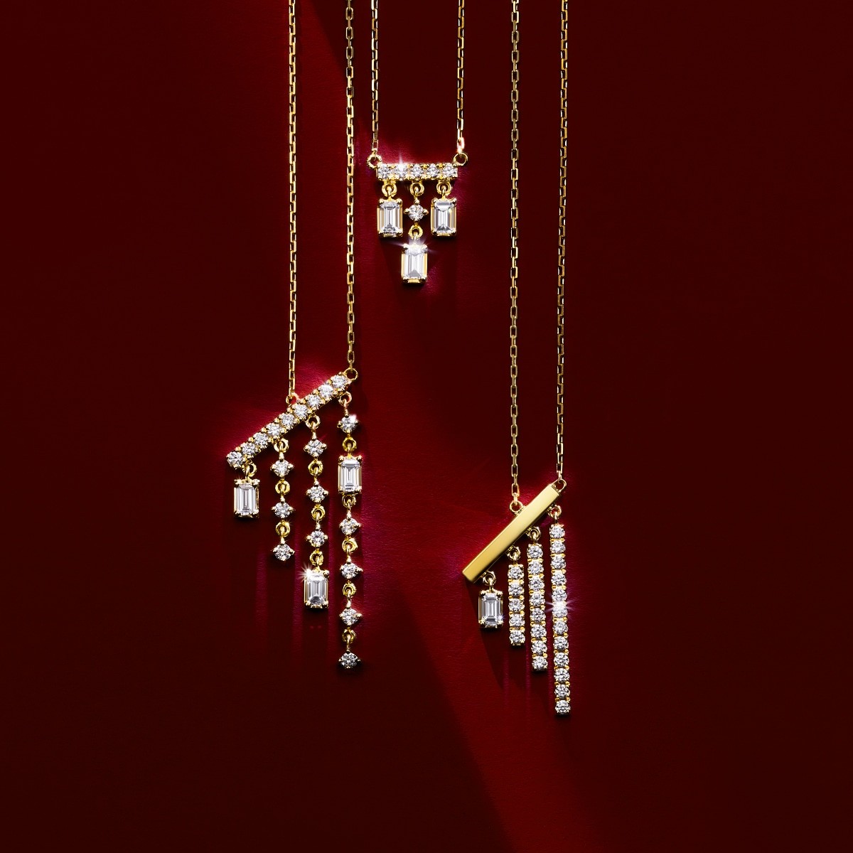 chandelier baguette 项链