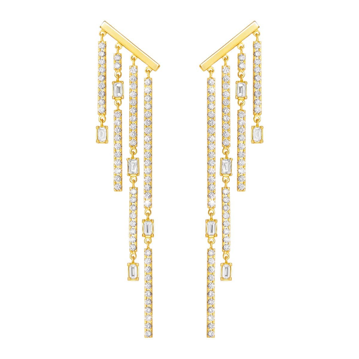 chandelier baguette grand 耳环