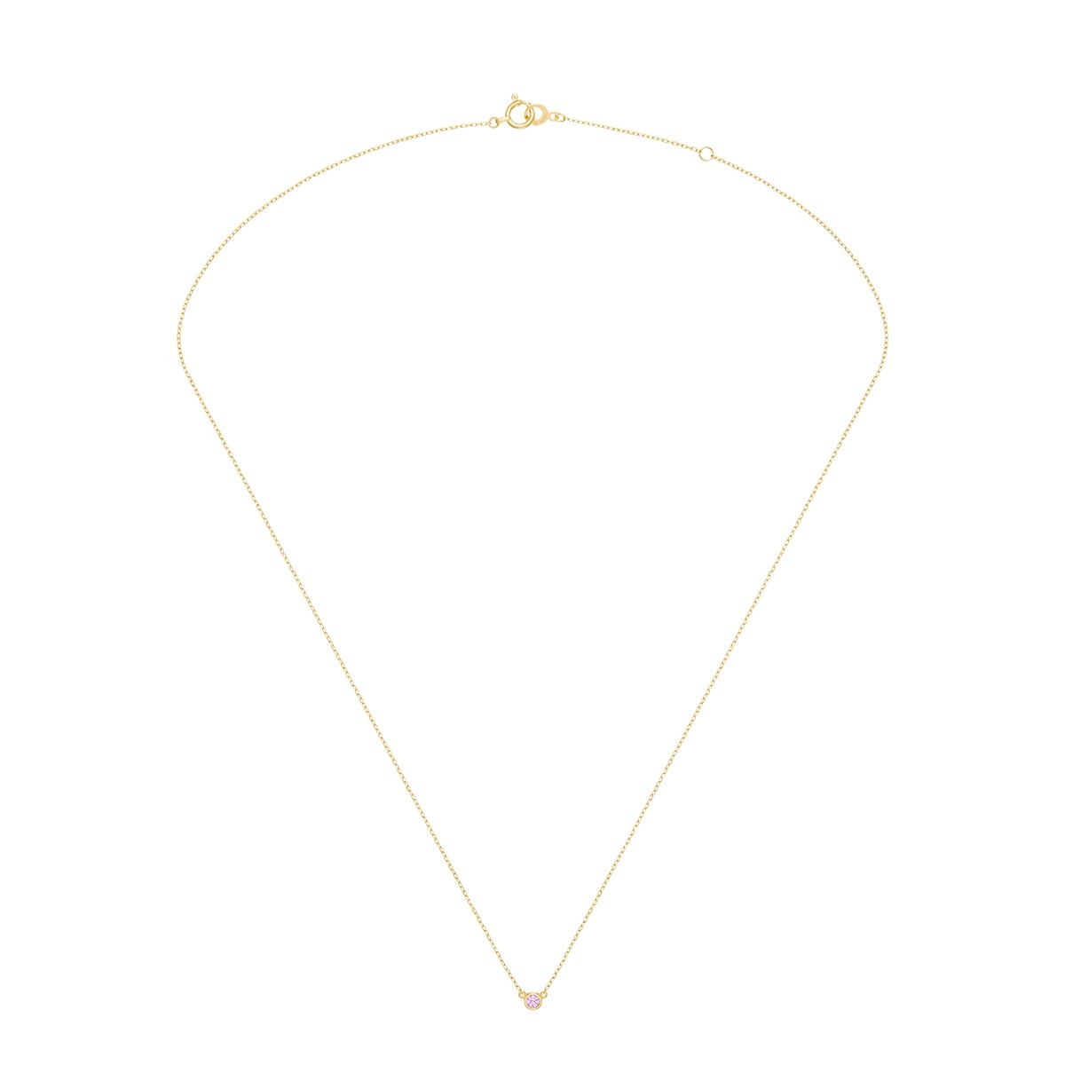 nudity color 项链 (粉色蓝宝石)